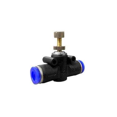 Imagem de Conexão Rápida Regulador de Fluxo 6 Mm - Brasil Eletropneumática, Rápi