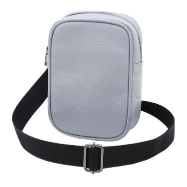 Imagem de Bolsa Crossbody de Couro Mariart Lolla, Azul bebê