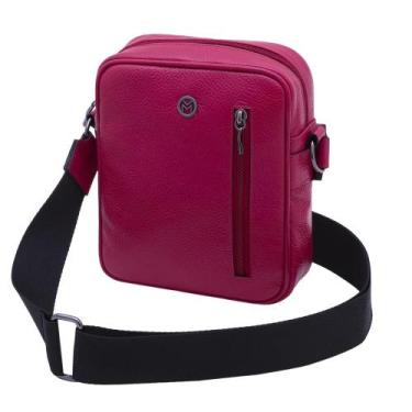 Imagem de Bolsa Crossbody de Couro Mariart Amy, Magenta