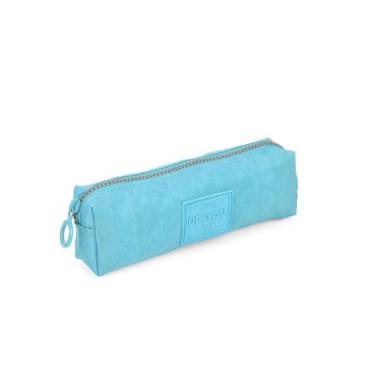 Imagem de Estojo Escolar Tecido Crinkle Tactel UP4YOU, Turquesa