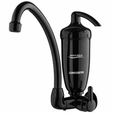 Imagem de Filtro Agua c/ Torneira Lorenzetti Acqua Bella Parede - Preto