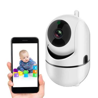 Imagem de Babá Eletrônica Câmera Wifi Pet Com Microfone Visao Noturna - Wifi Sma