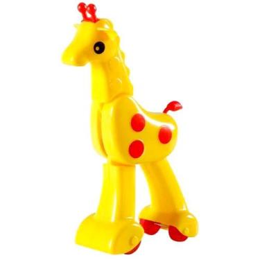Imagem de Girafa Baby Gina Corre ao Apertar Girafinha Didática Elka, Brinquedo d