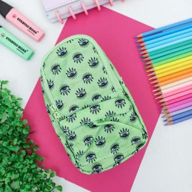 Imagem de Estojo Escolar Mini Mochila Colorido Estampado - Daterra  Mochilinha, 