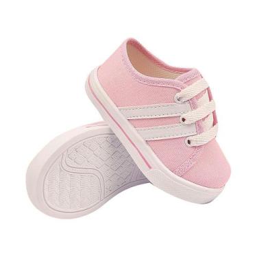Imagem de Sapatinho Tênis Bebe B2A KIDS infantil Social Baby TSB49, 19, Rosa, Br