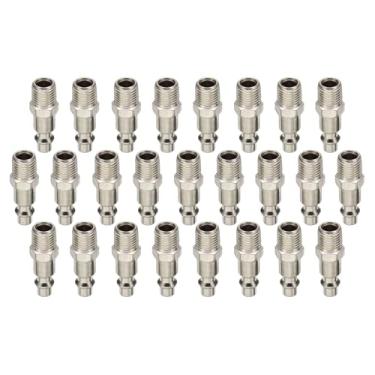 Imagem de HARFINGTON 25 peças de plugue de ar industrial NPT macho estilo M alto fluxo conexão rápida acessórios de ar acessórios de compressor de ar