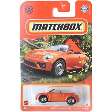 Imagem de Hot Wheels Matchbox 2019 Volkswagen Beetle Convertible - VW Beetle - Orange 14/102F