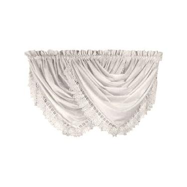 Imagem de Ricardo Painel de cortina de renda personalizada Venice, 140 x 160 cm, branco