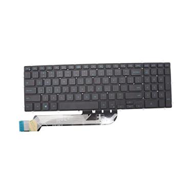 Imagem de Novo teclado de substituição para Dell Gaming G7 7588 7590 7790 G3 3579 3779 3590 G5 5587 5590 teclado US retroiluminado azul