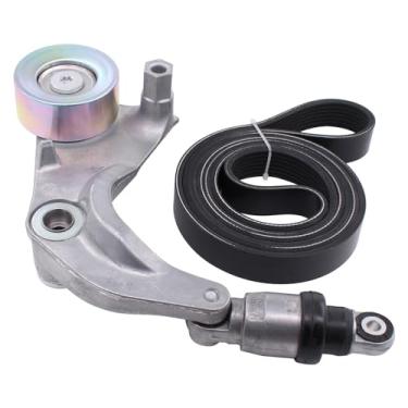 Imagem de ApplianPar Correia serpentina e conjunto de polia tensora de correia de transmissão acessório para Honda Civic 1.8L 2007-2011
