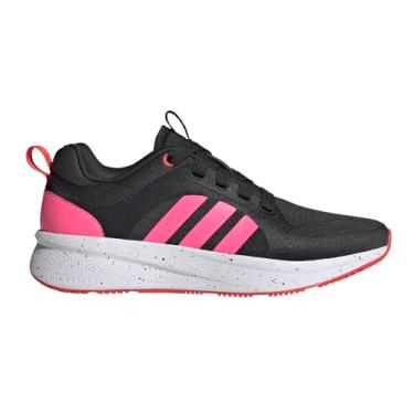 Imagem de adidas Tênis feminino Edge Lux 6.0, Core Black/Lucid Pink/Bright Red, 35