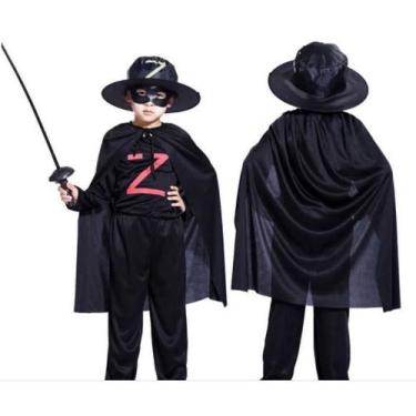 Imagem de  Capa zorro infantil vampiro bruxo ou bruxa fantasia  - Lynx Produções