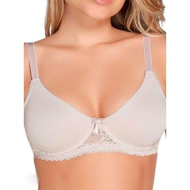 Imagem de Sutiã com aro e sem bojo valisere 22411 taça b, 50, Bege