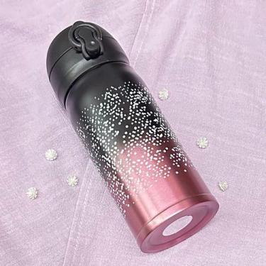 Imagem de Garrafa Térmica Kid Aço Inox 350ml Portátil Com Tampa - oem, Rosa
