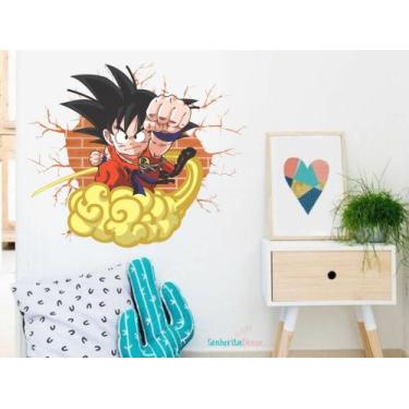 Imagem de adesivo de parede dragon ball z jogos luta desenho - Senhorita Decor
