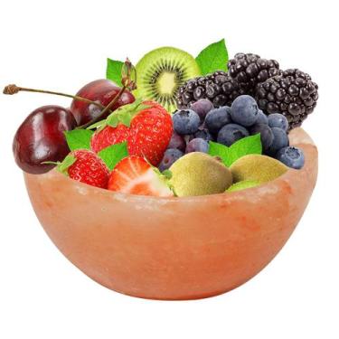 Imagem de Bowl de Saladas e Frutas de Sal Rosa do Himalaia Natural - Equilibrium