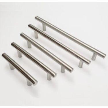 Imagem de Puxador Porta Em Aço Inox 96mm Modelo Mini Tube Cor:Escovado - MEVI ST