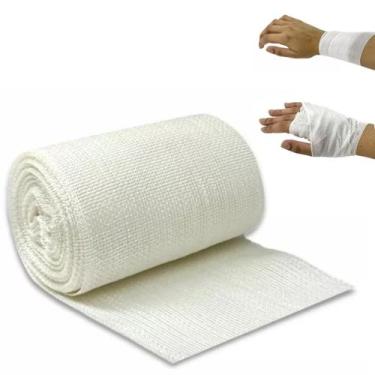 Imagem de Atadura De Rayon Hospitalar Faixa Para Feridas E Queimaduras 7,5cm x 5