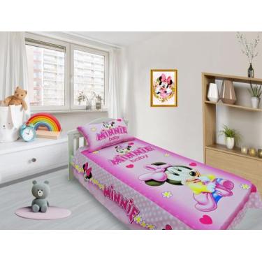 Imagem de Jogo De Lençol Cobre Leito E Fronha Solteiro Minnie 1 ls-mn1 - Fantasi