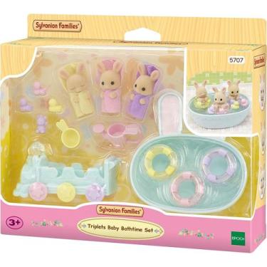 Imagem de Sylvanian Families - Conjunto Hora do Banho - Trigêmeos - Epoch