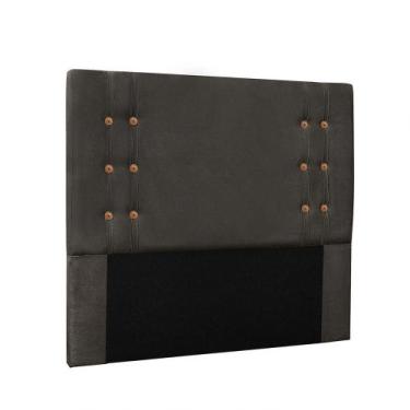 Imagem de Cabeceira Gênova Para Cama Box Queen 160 Cm Suede Cinza - D'rossi - DR