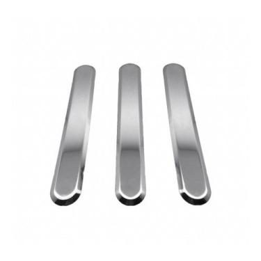 Imagem de Elemento tátil alerta e direcional inox  adesivado - LAGGE ACESSIBILID