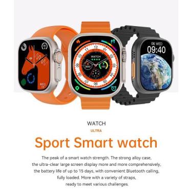 Imagem de Relógio w68 Lançamento 2023 Ultra Series 8 Nfc Tela 2,0 Original Lacra