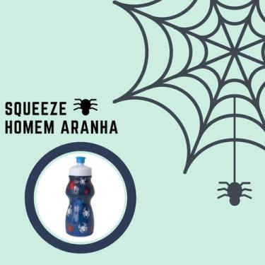Imagem de Kit 15 Garrafinhas Squeeze Infantil  Homem Aranha 250ml - Qualiplas