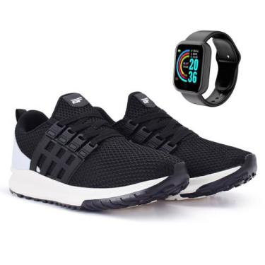 Imagem de Kit Tênis Academia Feminino Olimp Malhar Treino Musculação + Smartwatc