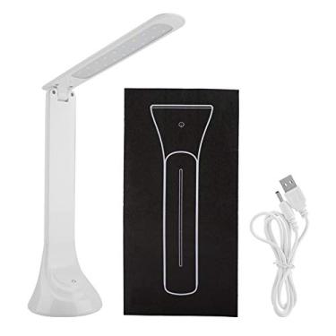 Imagem de Lâmpada de Mesa LED, Lâmpada de Mesa Dobrável para Cuidados Com Os Olhos Com Base Estável, 18 LEDs, 3 Níveis de Brilho, Recarregável por USB, para Iluminação de Estudo de Leitura