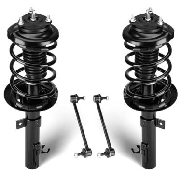 Imagem de Conjunto de suporte dianteiro adequado para Ford para motores Focus 2.0L APENAS 2006-2007 (Exc. SPORT, ST E ZX4 ST), amortecedores de choque e barras oscilantes, substituição para 172257 172258 K80066