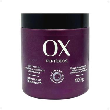 Imagem de Máscara de Tratamento OX Peptídeos Para Cabelos Crespos, Ondulados e Cacheados 500g