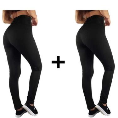 Imagem de Kit 2 Legging Térmica Calça Leg Peluciada Por Dentro Costura Reforçada