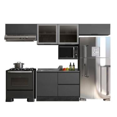 Imagem de Cozinha Modulada Etna 5 Peças para Pia 5 Portas Poliman Móveis - Polim