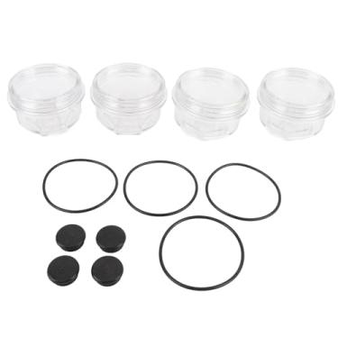 Imagem de Rockwell 12011-1 Kit de Tampa de Banho de óleo, Tampa de Eixo de Plástico de 3-3/4 Polegadas, Ajuste para Freios a Disco, Rodas de Reboque, 9-16k 1996 Eixos Com 3,75 Polegadas de