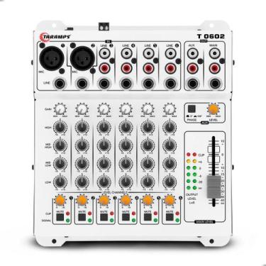 Imagem de Mesa de Som Taramps T 0602 Automotivo 6 Canais XLR RCA P10 2 Saídas co