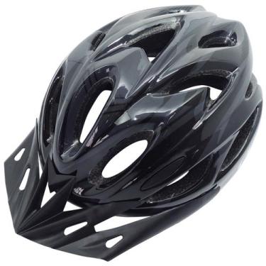 Imagem de Capacete Ciclismo Cly In Mold com Led - CLY COMPONENTS, Preto, Cinza, 