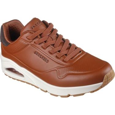 Imagem de Skechers Tênis masculino Uno-Tailored Air, Conhaque, 6.5 Wide