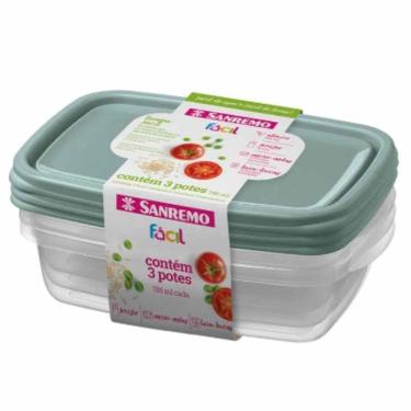 Imagem de Kit Pote 785ml Sanremo Com 3 Ref. Sr165/7c