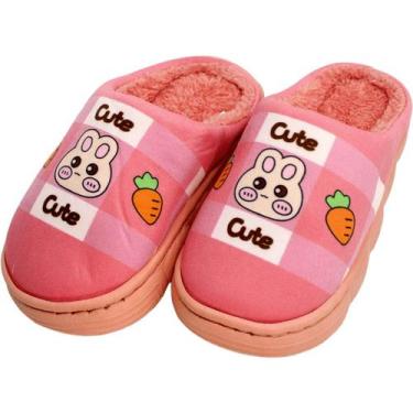 Imagem de Pantufas Infantil Animais Chinelo De Inverno Sapato Pelúcia - Genérico