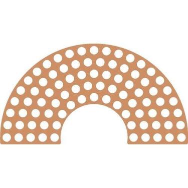 Imagem de Base Arco Iris Mdf Crochê Fio De Malha 18cm - 4 Unidades - Inova Artes