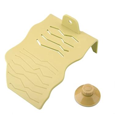 Imagem de HEEPDD – Plataforma de descanso de tartaruga com ventosas para aquário de peixes e escalada para répteis e anfíbios pequenos a grandes (amarelo, P)