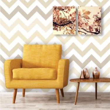 Imagem de Papel de Parede Vinil Autocolante Chevron Scarlet 270 - Inove Papéis d