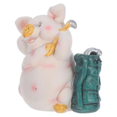 Imagem de TOYANDONA Cofrinho Fofo De Porquinho - Caixa De Economia De Dinheiro Unidirecional Adorável Enfeite De Mesa Com Design De Porco Para Decoração De Escritório Em Casa E Adultos