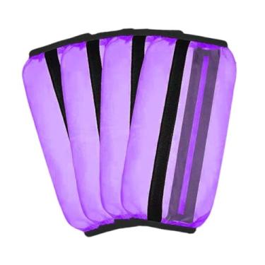 Imagem de menolana Botas de mosca de 4 peças, perna de cavalo protetora, envoltórios soltos, cavalos elegantes não deslizantes, perneiras para cavalo, Tolet