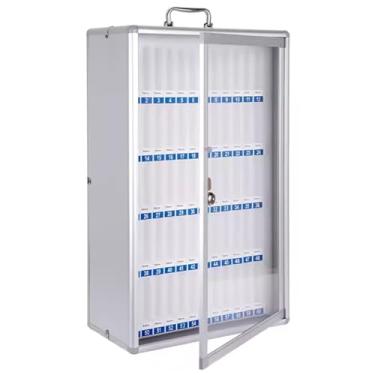 Imagem de Cofre para celular, caixa de liga de alumínio para celular, armário de armazenamento para celular com trava de segurança, para professores, cadeias de celular com alça (37 x 19 x 61 cm) (37 x 19 x 61