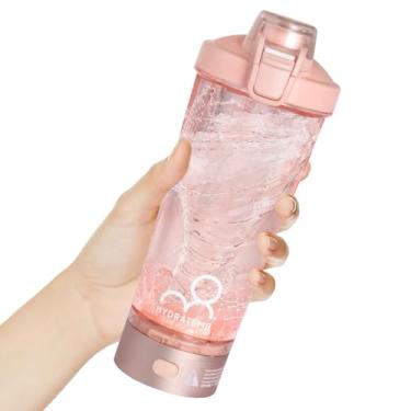 Imagem de HYDRATEM8 Coqueteleira elétrica para proteína e pré-treino, copo de mistura recarregável de 590 ml com alça de transporte