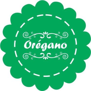 Imagem de Cartela tempero 25 etiquetas adesivo auto colante rotulo 5 cm diametro