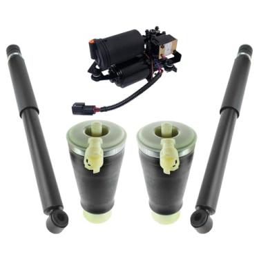 Imagem de TRQ Kit de choque de compressor com mola de suspensão a ar traseira, 5 peças para Crown Victoria