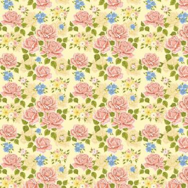 Imagem de Papel Parede Rosas Vermelhas E Amarelo Adesivo Sala Cozinha